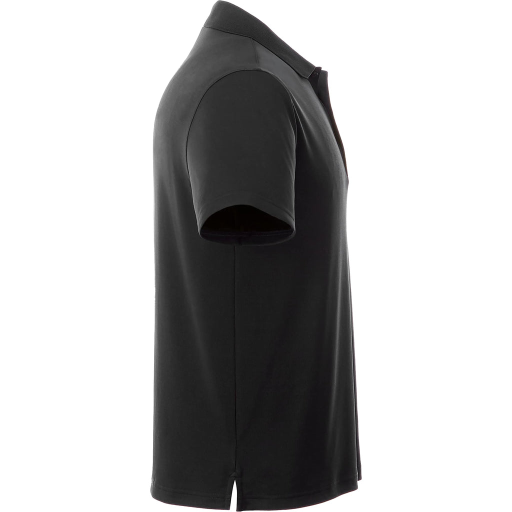 Otis Birdseye Mesh Performance Polo for Men Transfer - Black - Right Side
