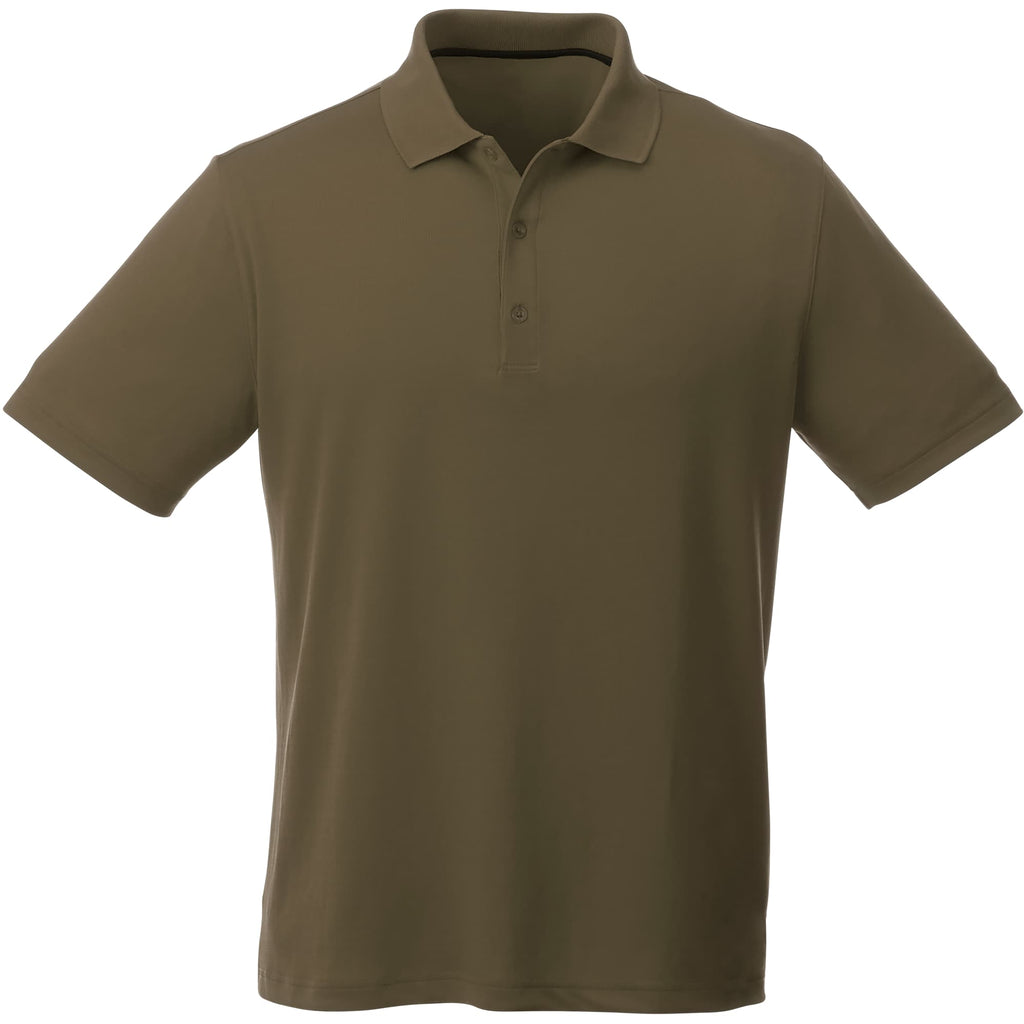 Otis Birdseye Mesh Performance Polo for Men Transfer - Loden - Front Flat