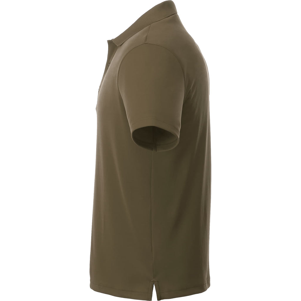 Otis Birdseye Mesh Performance Polo for Men Transfer - Loden - Left Side