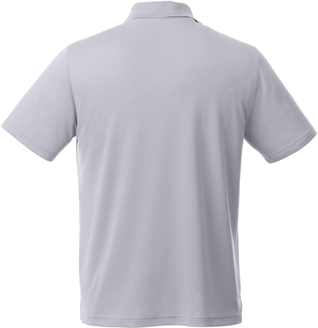 Otis Birdseye Mesh Performance Polo for Men Transfer - Quarry - Back Flat