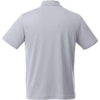 Otis Birdseye Mesh Performance Polo for Men Transfer - Quarry - Back Flat