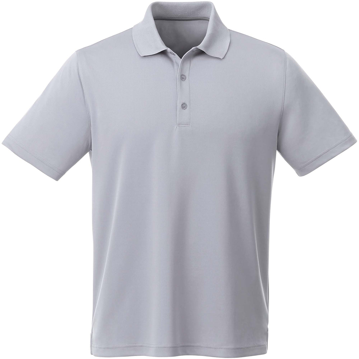 Otis Birdseye Mesh Performance Polo for Men Transfer - Quarry - Front Flat
