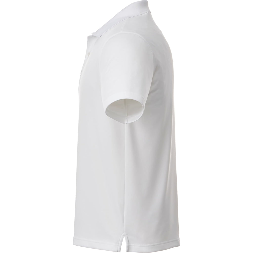 Otis Birdseye Mesh Performance Polo for Men Transfer - White - Left Side