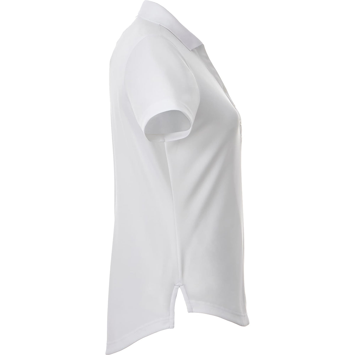 Otis Birdseye Mesh Polo for Women Embroidery - White - Right Side