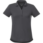 Otis Birdseye Mesh Polo for Women Laser Engraving - Grey Storm - Front