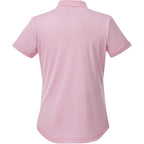 Otis Birdseye Mesh Polo for Women Laser Engraving - Pink Zircon - Back Flat