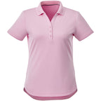 Otis Birdseye Mesh Polo for Women Laser Engraving - Pink Zircon - Front Flat