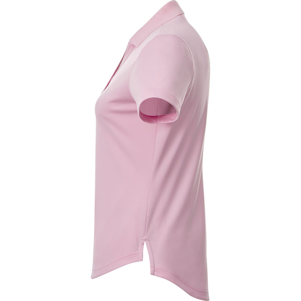 Otis Birdseye Mesh Polo for Women Laser Engraving - Pink Zircon - Left Side