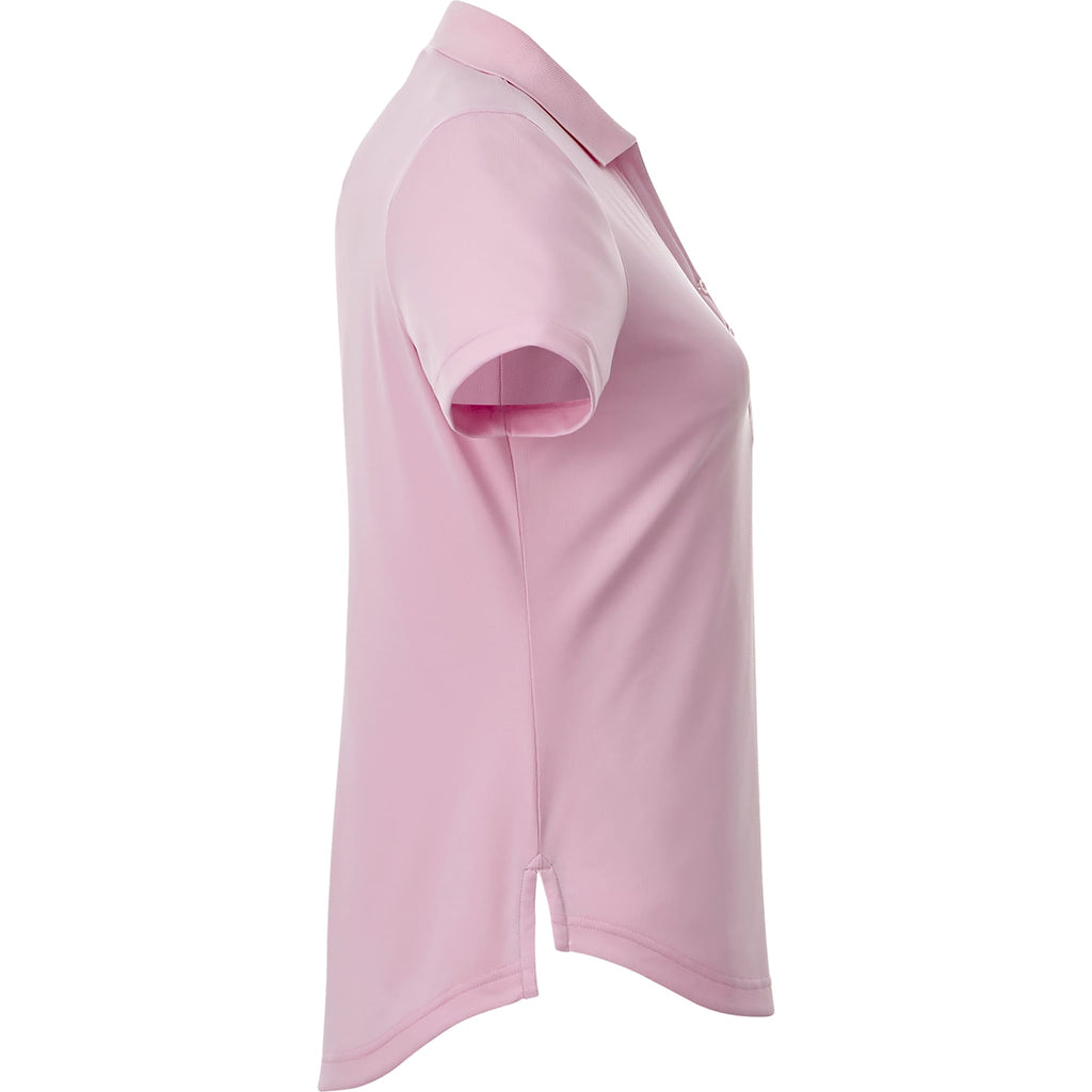Otis Birdseye Mesh Polo for Women Laser Engraving - Pink Zircon - Right Side
