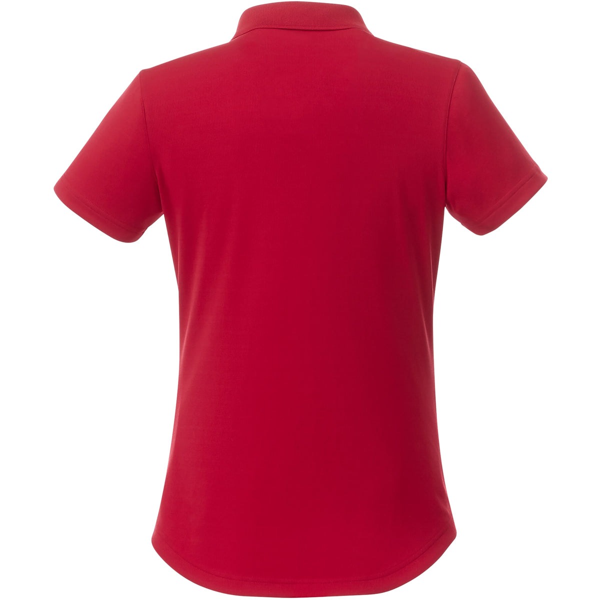 Otis Birdseye Mesh Polo for Women Laser Engraving - Team Red - Back Flat