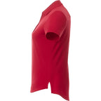 Otis Birdseye Mesh Polo for Women Laser Engraving - Team Red - Left Side