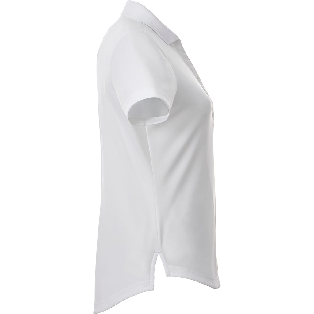 Otis Birdseye Mesh Polo for Women Laser Engraving - White - Right Side