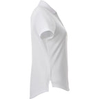 Otis Birdseye Mesh Polo for Women Laser Engraving - White - Right Side