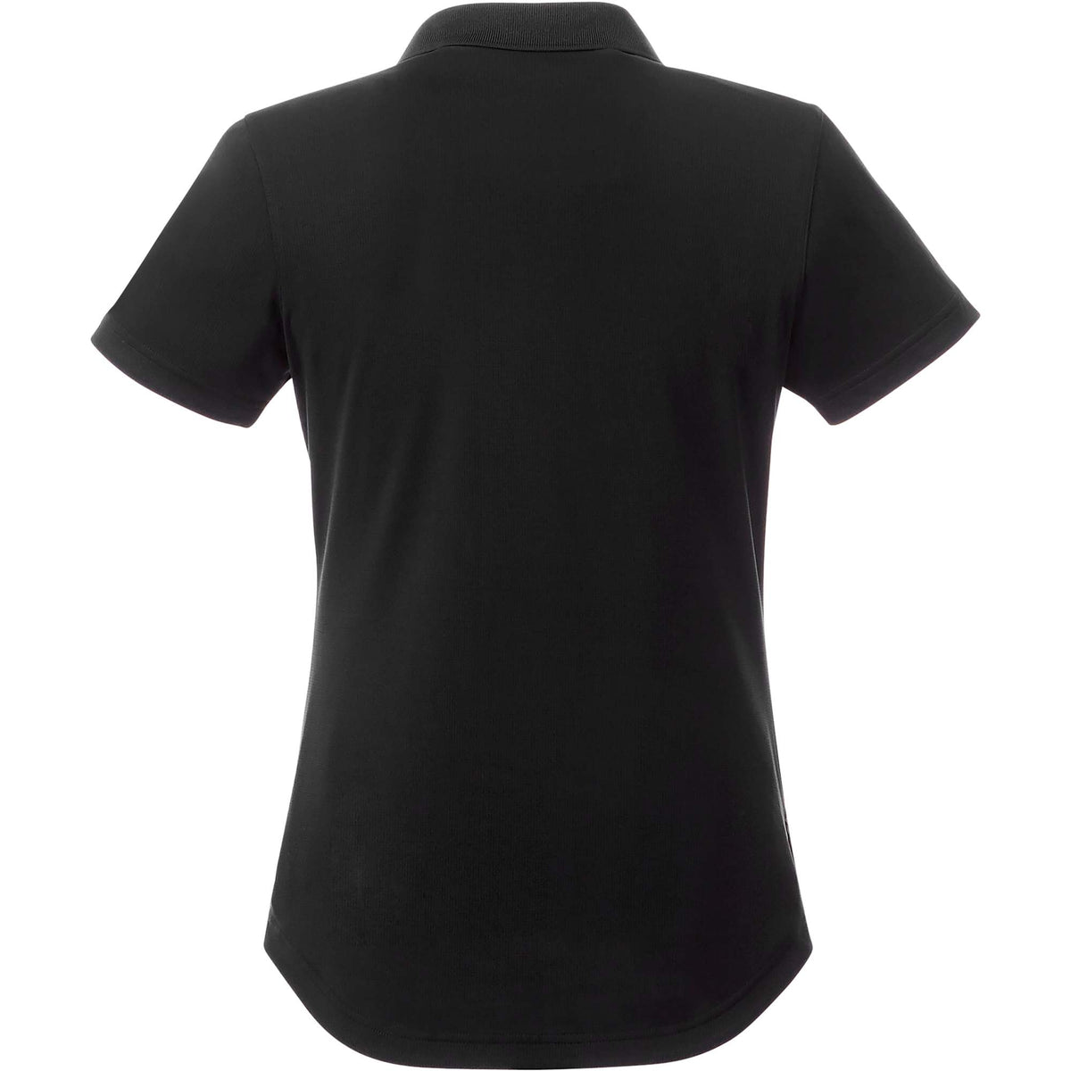 Otis Birdseye Mesh Polo for Women Transfer - Black - Back Flat