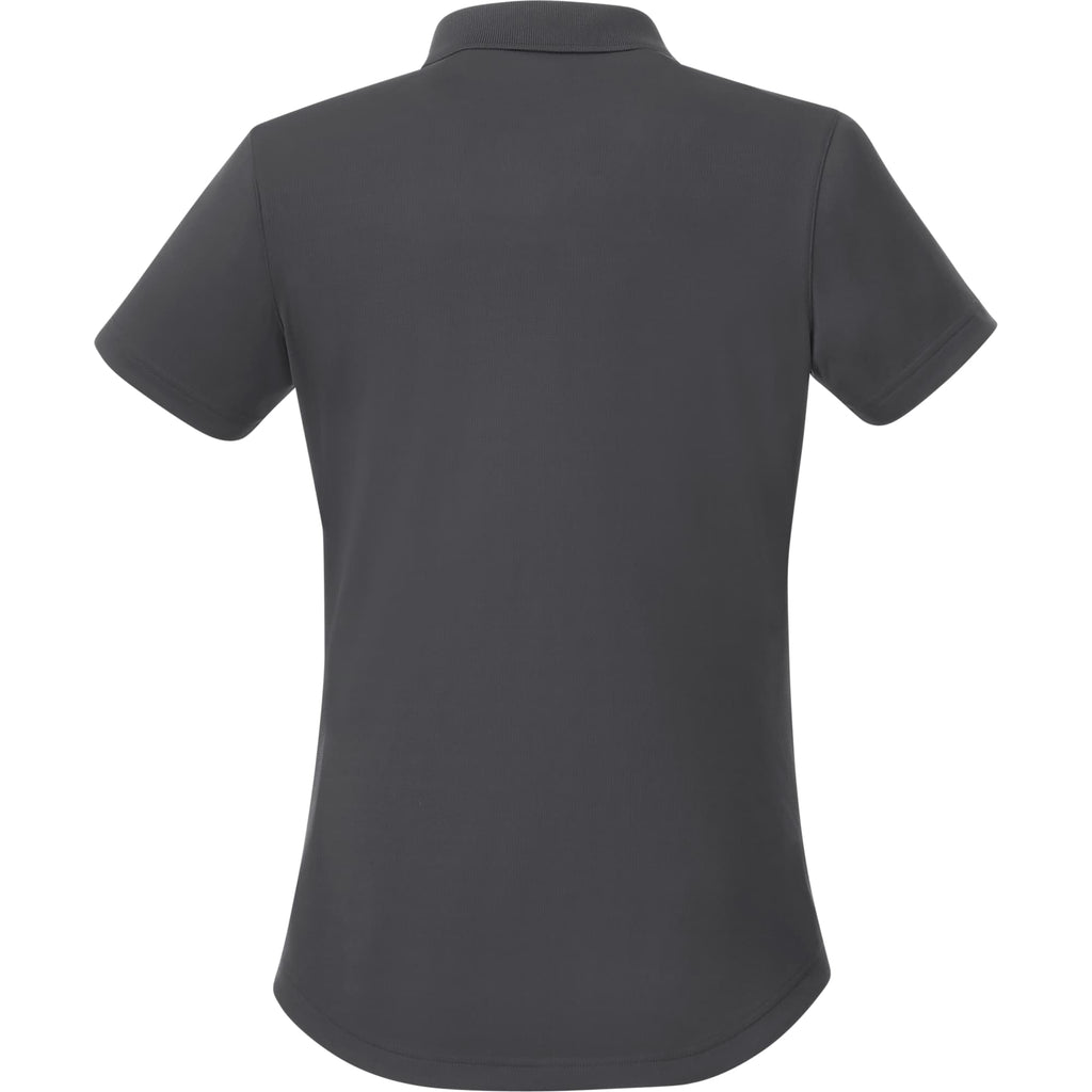 Otis Birdseye Mesh Polo for Women Transfer - Grey Storm - Back