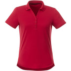 Otis Birdseye Mesh Polo for Women Transfer - Team Red - Front Flat