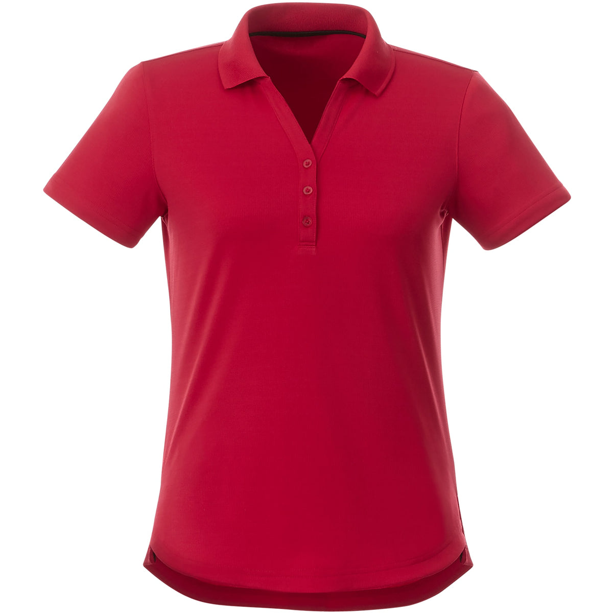 Otis Birdseye Mesh Polo for Women Transfer - Team Red - Front Flat