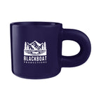 Otis Ceramic Mug with Chunky Handle, 15 oz - Cobalt Blue - Silk Screen