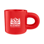Otis Ceramic Mug with Chunky Handle, 15 oz - Red - Silk Screen