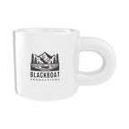 Otis Ceramic Mug with Chunky Handle, 15 oz - White - Silk Screen