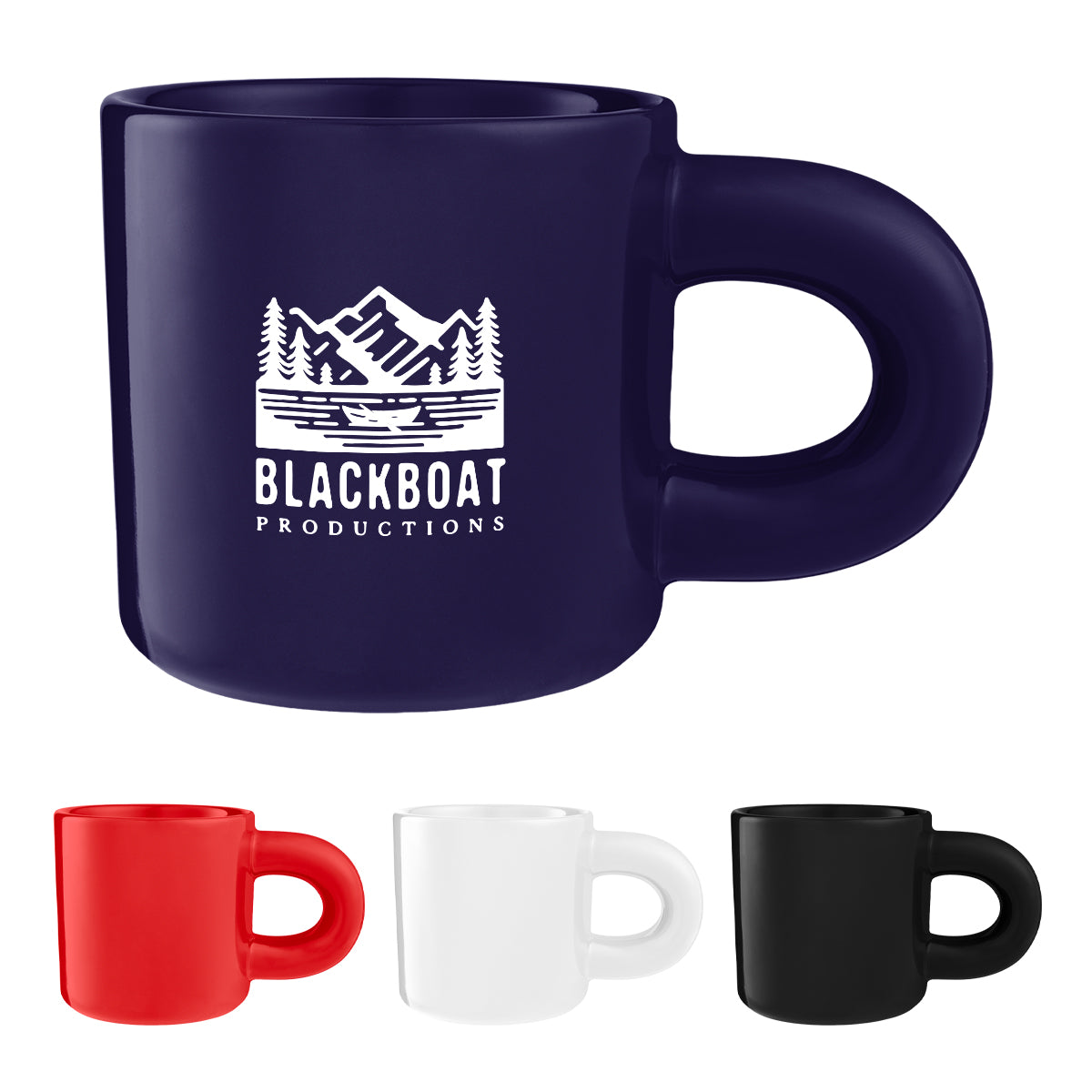 Otis Ceramic Mug with Chunky Handle, 15 oz