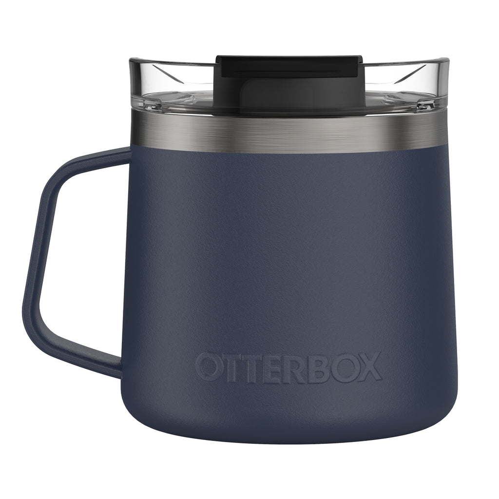 Otterbox Elevation Mug in Fashion Colors, 14 oz - Blue Steel - Front_Blank