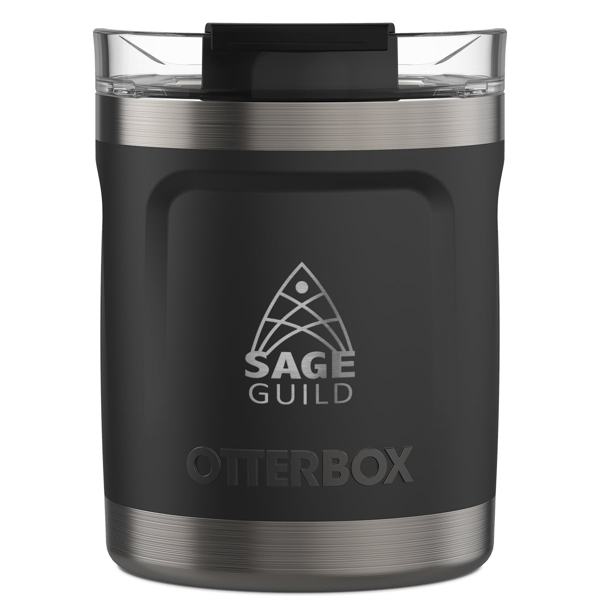 Otterbox Elevation Stainless Steel Tumbler, 10 oz - Black - Laser
