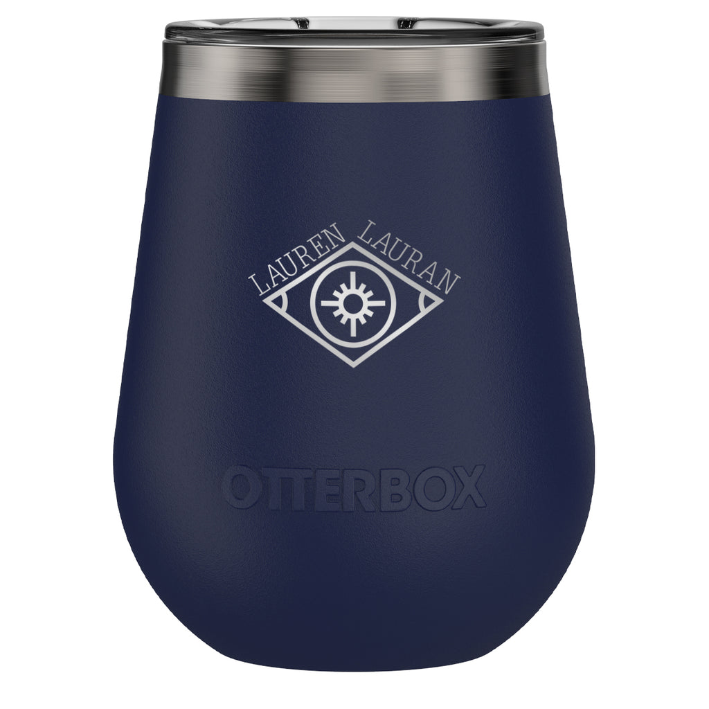 Otterbox Elevation Wine Tumbler, 10 oz - Navy - Laser