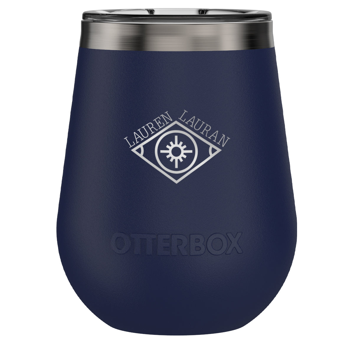 Otterbox Elevation Wine Tumbler, 10 oz - Navy - Laser