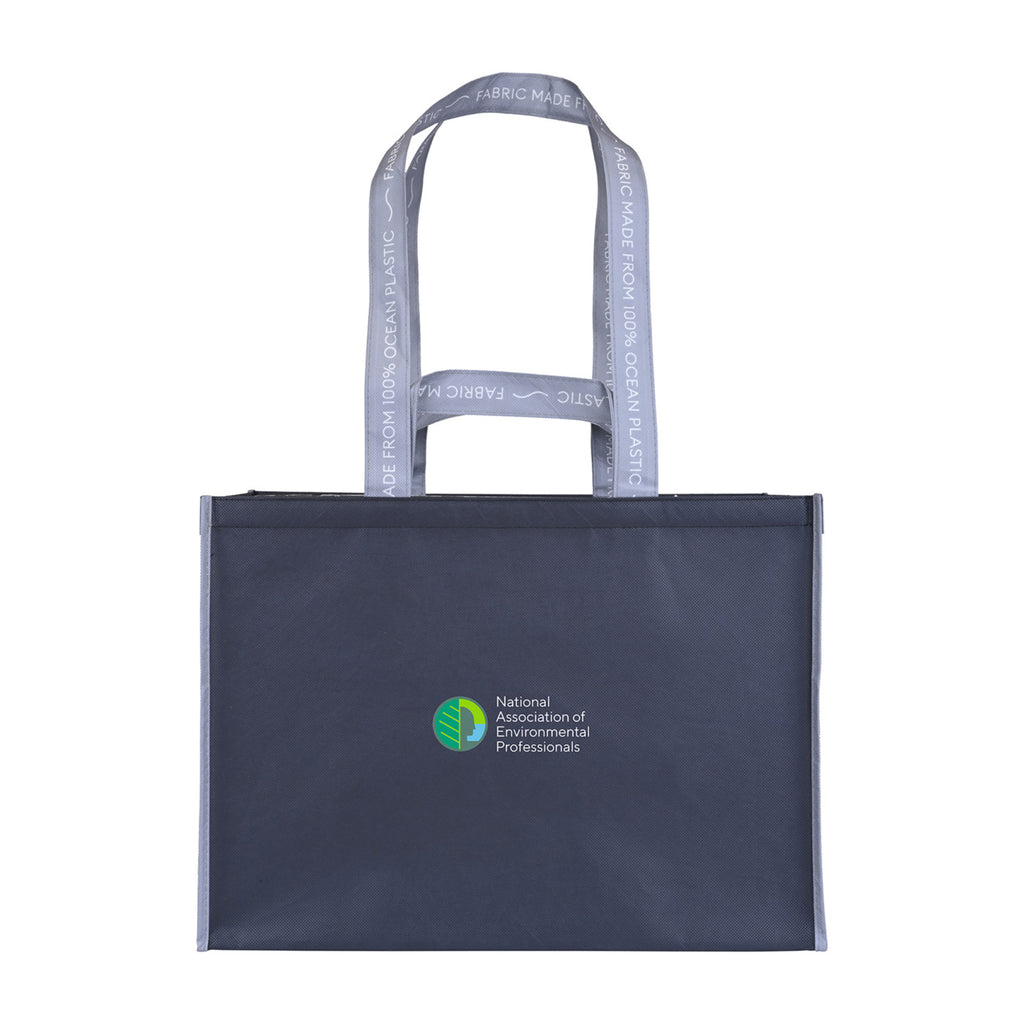 Out of the Ocean Reusable Shopper in Ocean Plastic, Extra Large Transfer - Black - View 1