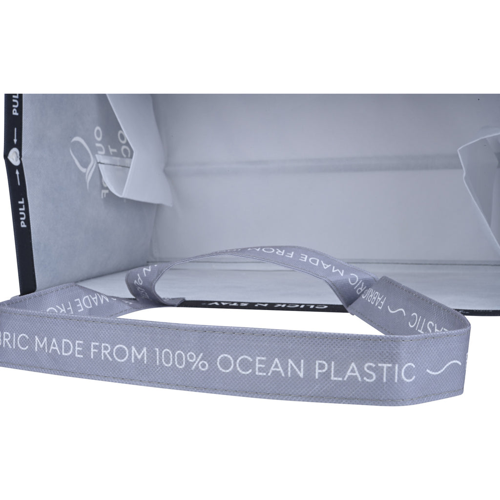Out of the Ocean Reusable Shopper in Ocean Plastic, Extra Large Transfer - Black - View 2