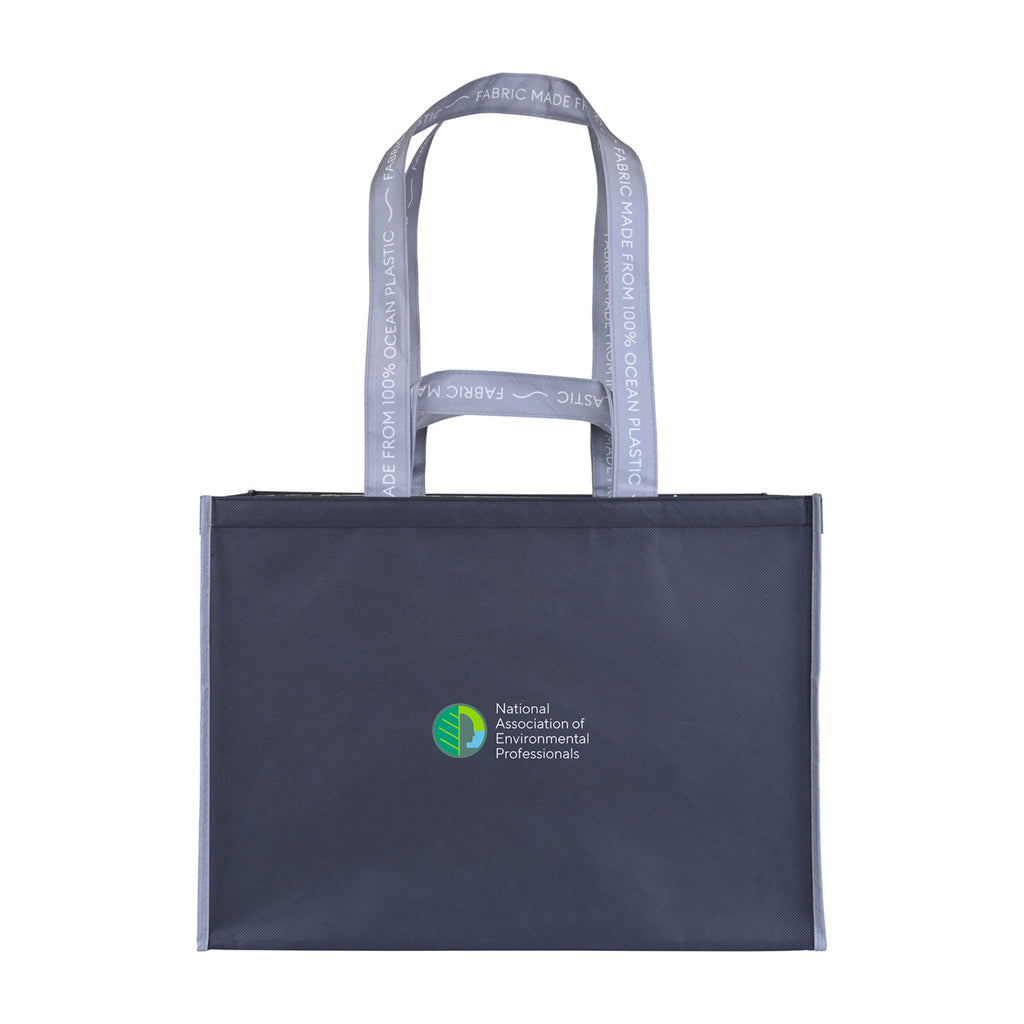 Out of the Ocean Reusable Shopper in Ocean Plastic, Extra Large Transfer - Black - View 4