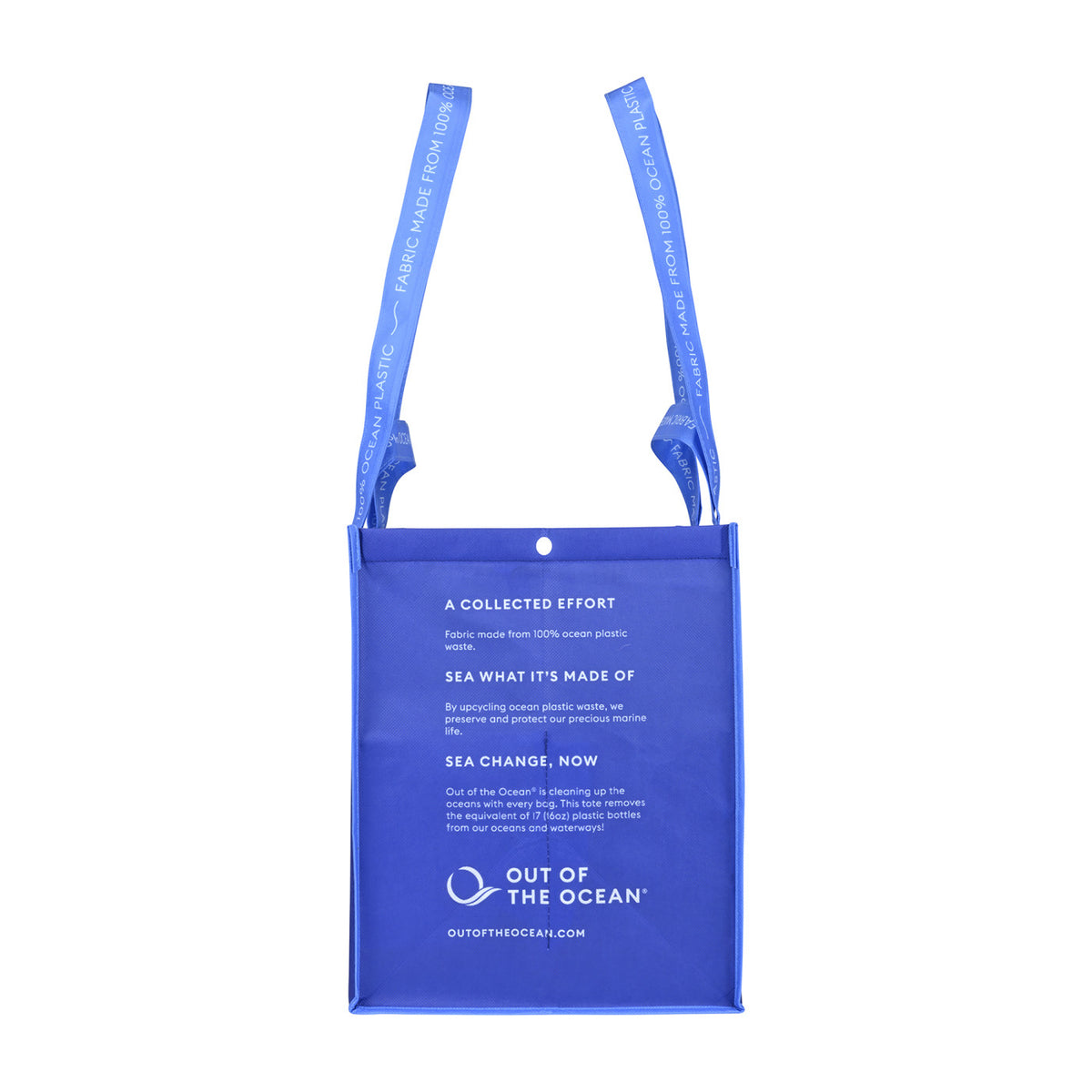 Out of the Ocean Reusable Shopper in Ocean Plastic, Extra Large Transfer - Navy - View 2