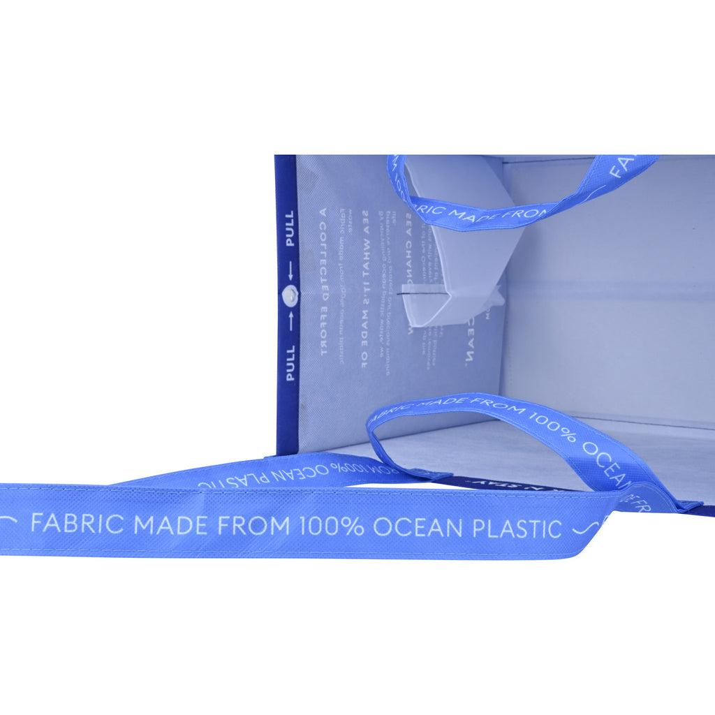 Out of the Ocean Reusable Shopper in Ocean Plastic, Extra Large Transfer - Navy - View 3