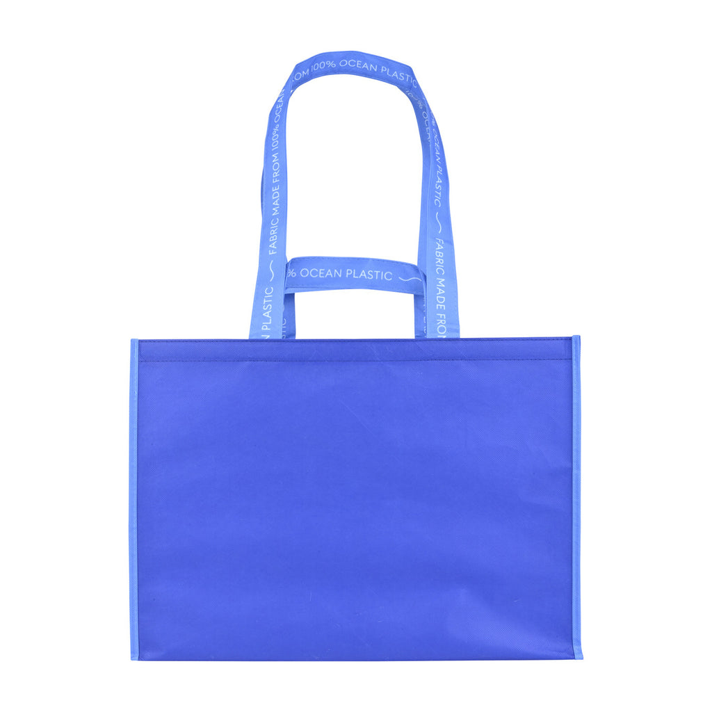 Out of the Ocean Reusable Shopper in Ocean Plastic, Extra Large Transfer - Navy - View 6