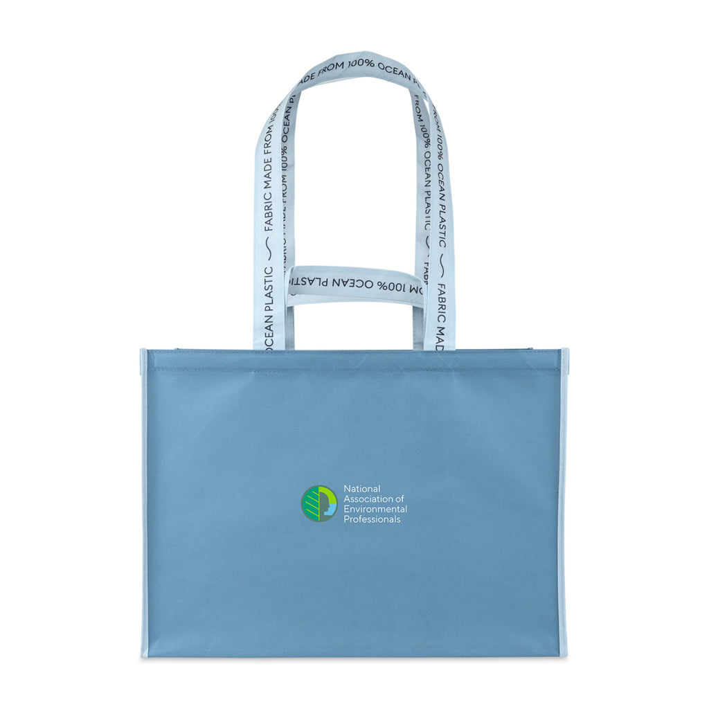 Out of the Ocean Reusable Shopper in Ocean Plastic, Extra Large Transfer - Slate Grey - View 1
