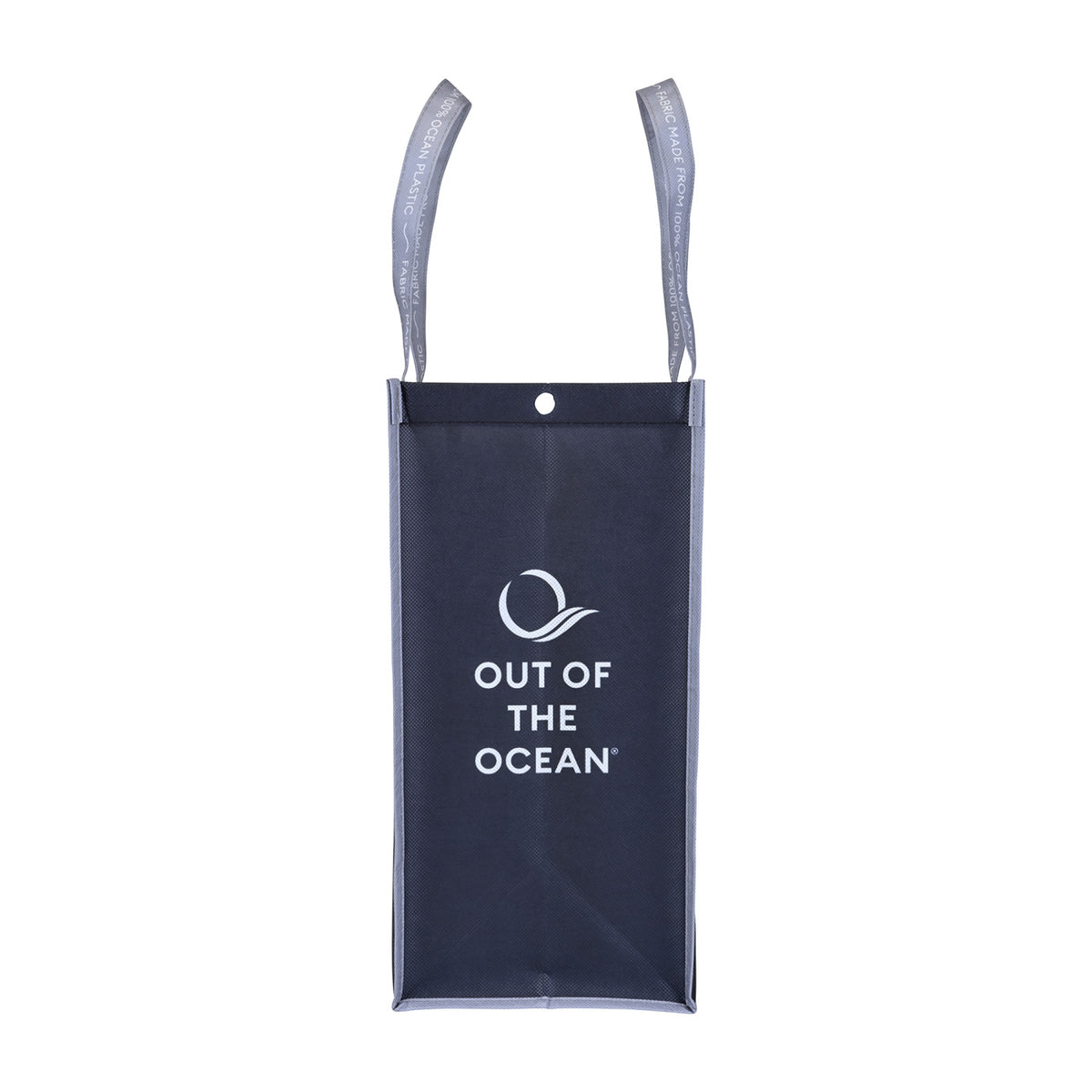 Out of the Ocean Reusable Shopper in Ocean Plastic, Large Transfer - Black - View 5