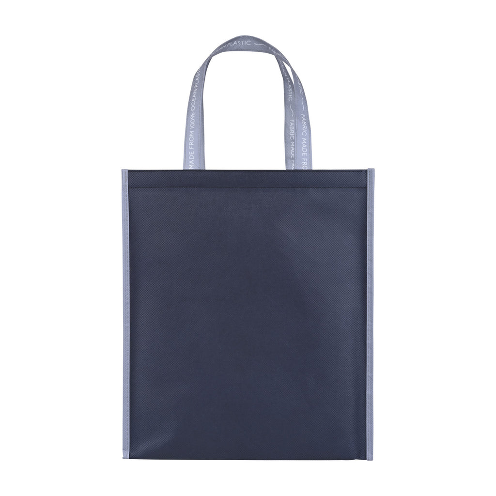 Out of the Ocean Reusable Shopper in Ocean Plastic, Large Transfer - Black - View 6