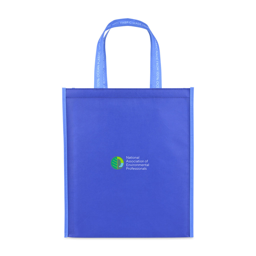 Out of the Ocean Reusable Shopper in Ocean Plastic, Large Transfer - Navy - View 1