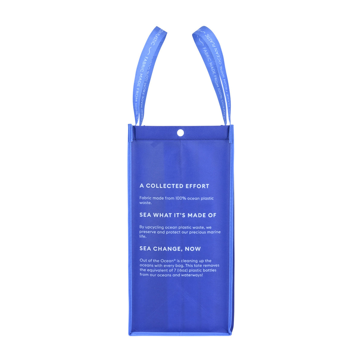 Out of the Ocean Reusable Shopper in Ocean Plastic, Large Transfer - Navy - View 4