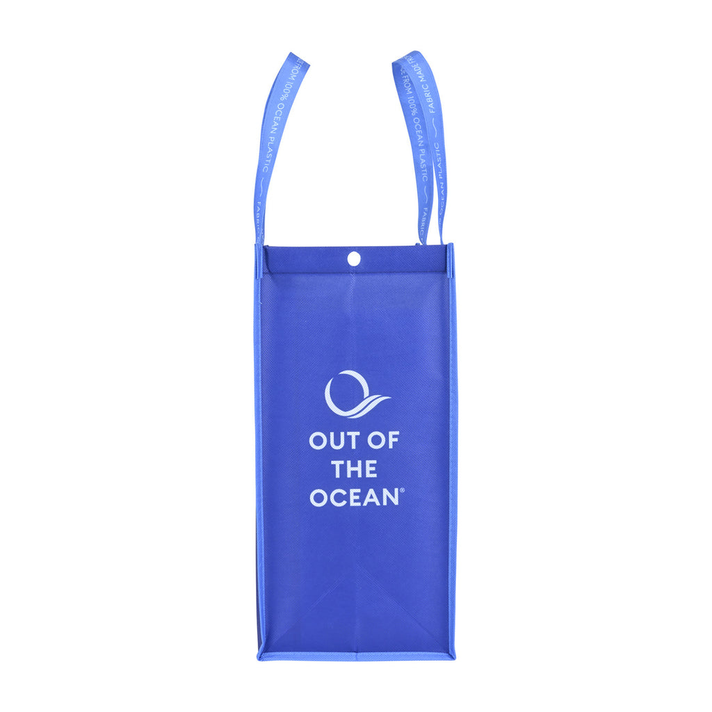 Out of the Ocean Reusable Shopper in Ocean Plastic, Large Transfer - Navy - View 5