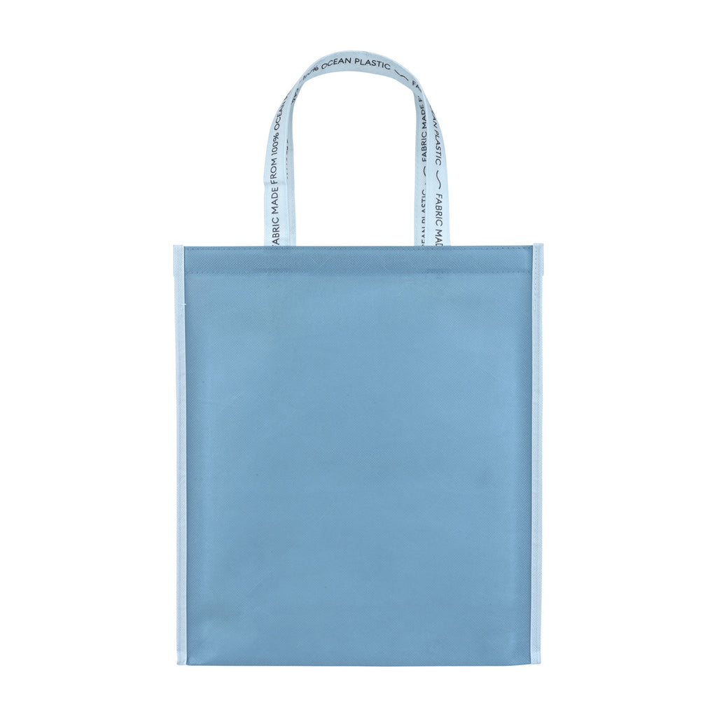 Out of the Ocean Reusable Shopper in Ocean Plastic, Large Transfer - Slate Grey - View 6