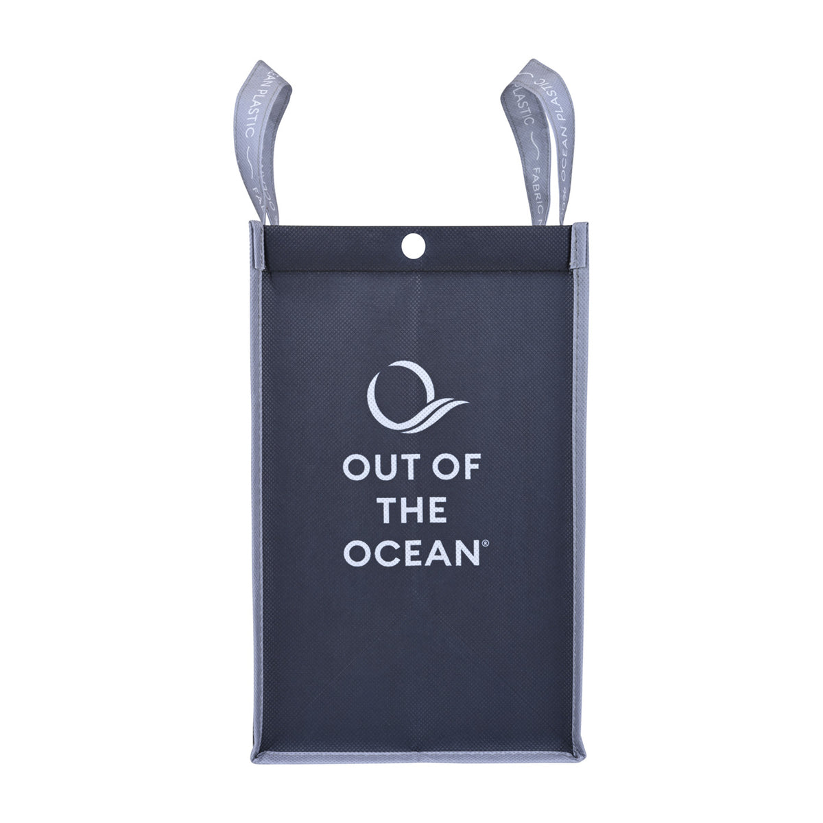 Out of the Ocean Reusable Shopper in Ocean Plastic, Lunch Size - Black - View 2