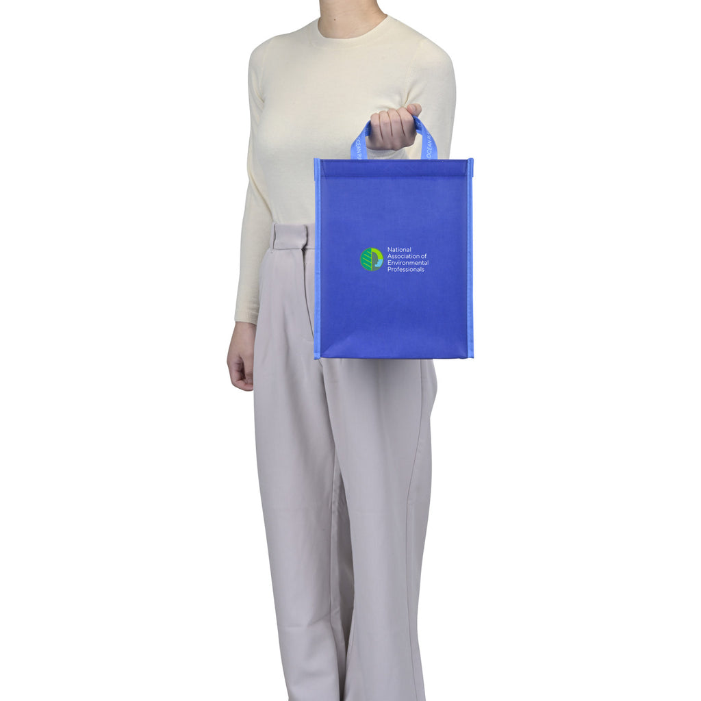 Out of the Ocean Reusable Shopper in Ocean Plastic, Lunch Size - Navy - View 2