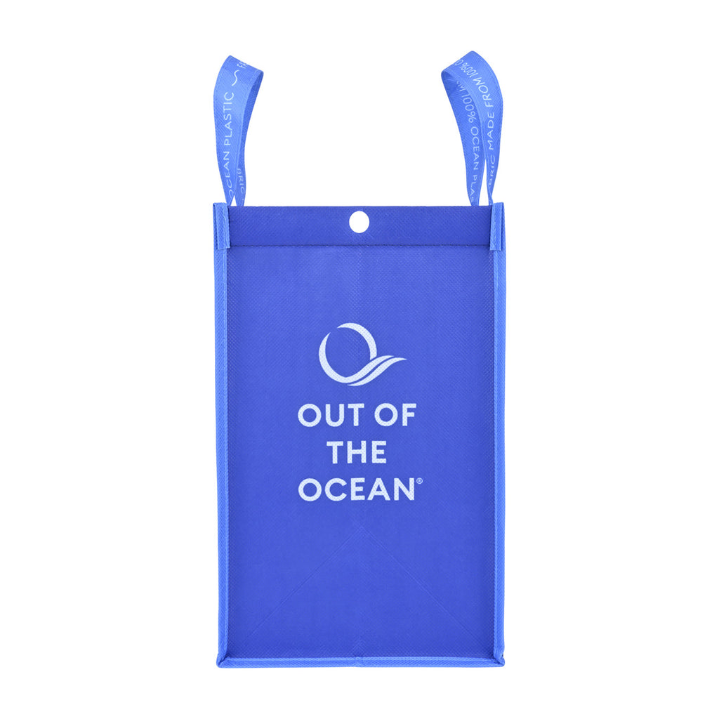 Out of the Ocean Reusable Shopper in Ocean Plastic, Lunch Size - Navy - View 4