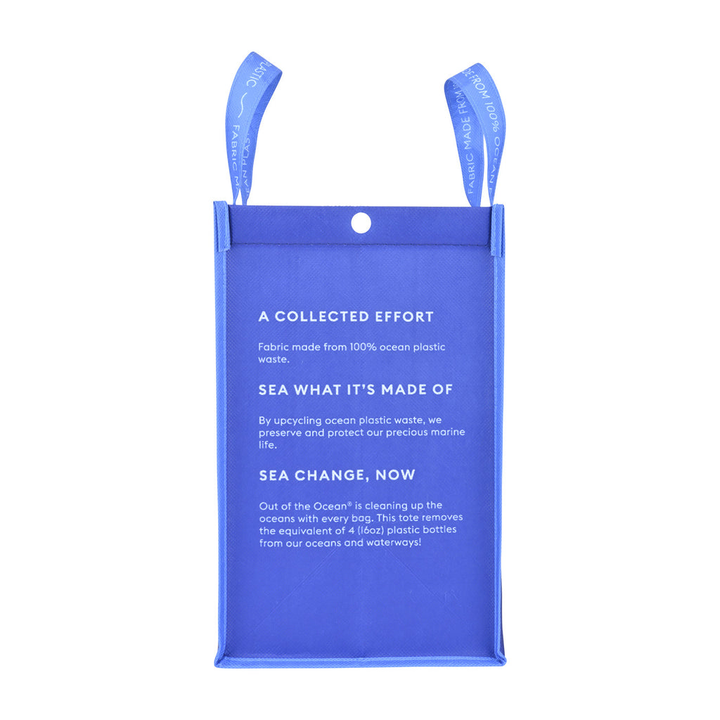 Out of the Ocean Reusable Shopper in Ocean Plastic, Lunch Size - Navy - View 5