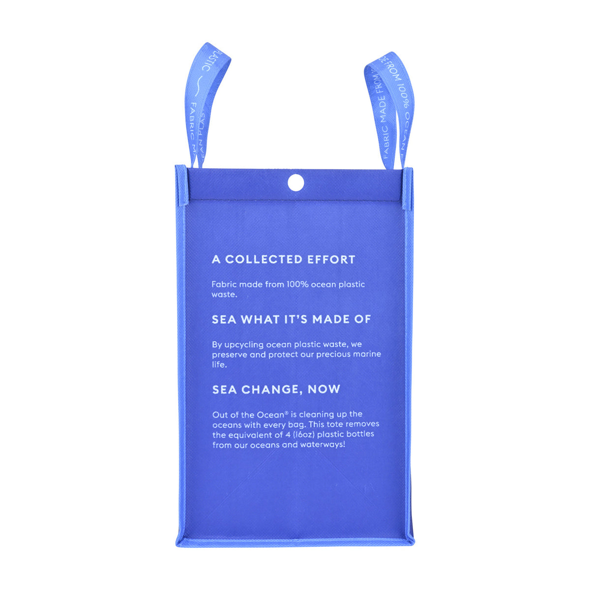 Out of the Ocean Reusable Shopper in Ocean Plastic, Lunch Size - Navy - View 5