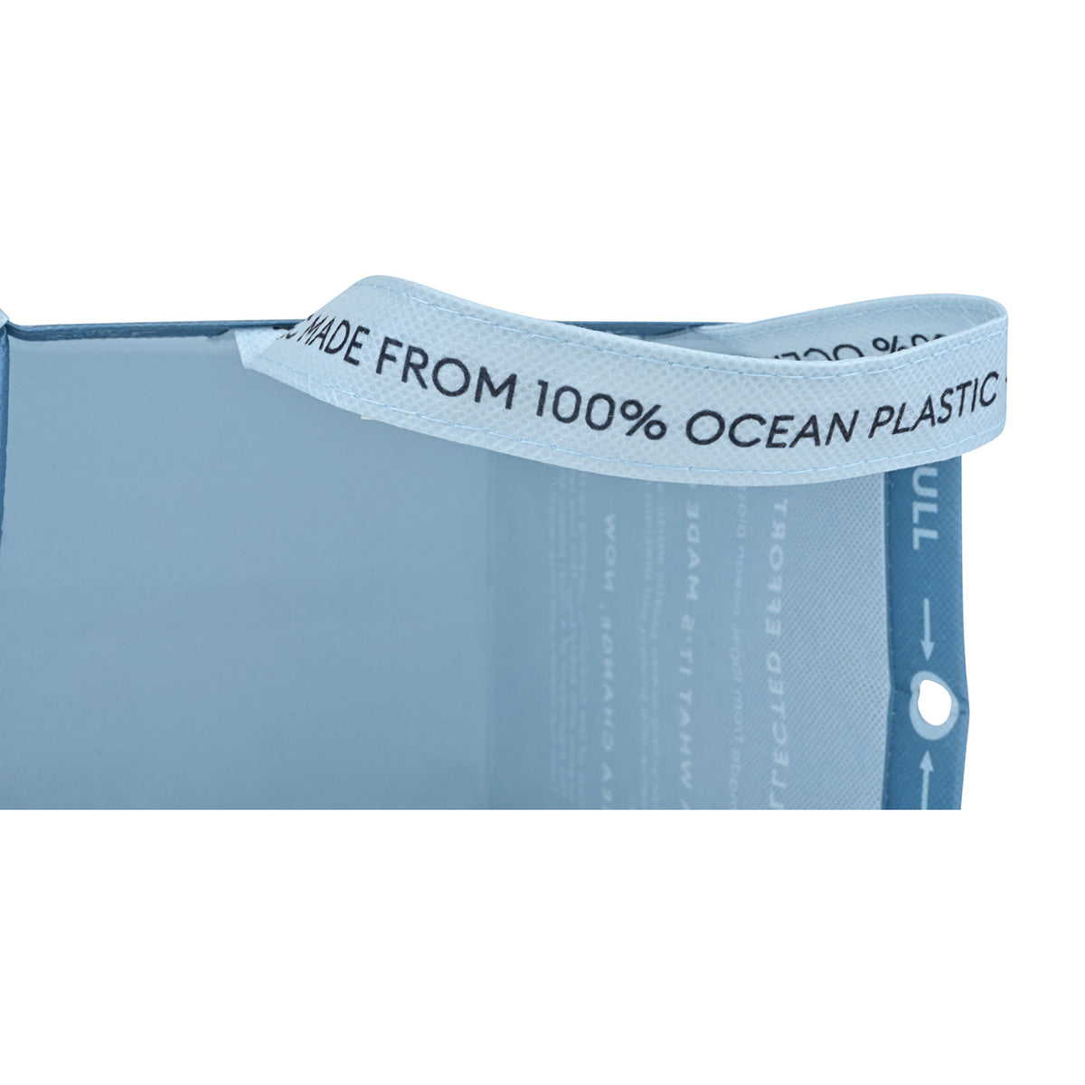Out of the Ocean Reusable Shopper in Ocean Plastic, Lunch Size - Slate Grey - View 2