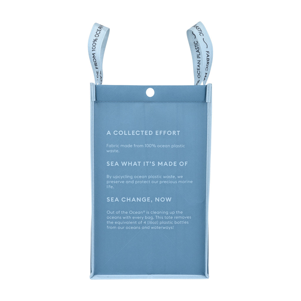 Out of the Ocean Reusable Shopper in Ocean Plastic, Lunch Size - Slate Grey - View 3
