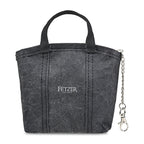 Out of the Woods Iconic MicroTote Bag Charm with Hidden Tote Transfer - Ebony - View 1